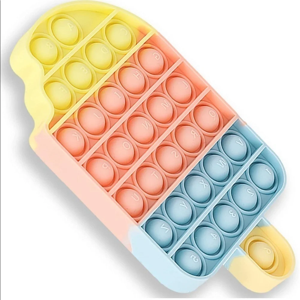 NEW! Push Pop Bubble Fidget Ice Cream Sensory Toy